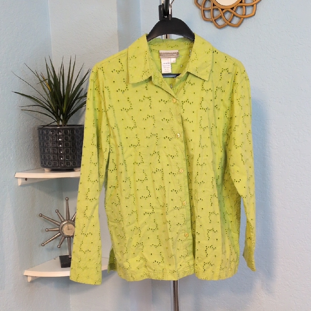 Coldwater Creek Eyelet Blouse
